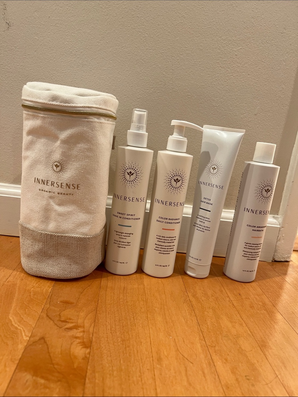 Innersense Hair Care Full Sized Product Sized Kit in Bag
